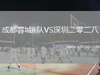 成都蓉城B隊VS深圳二零二八